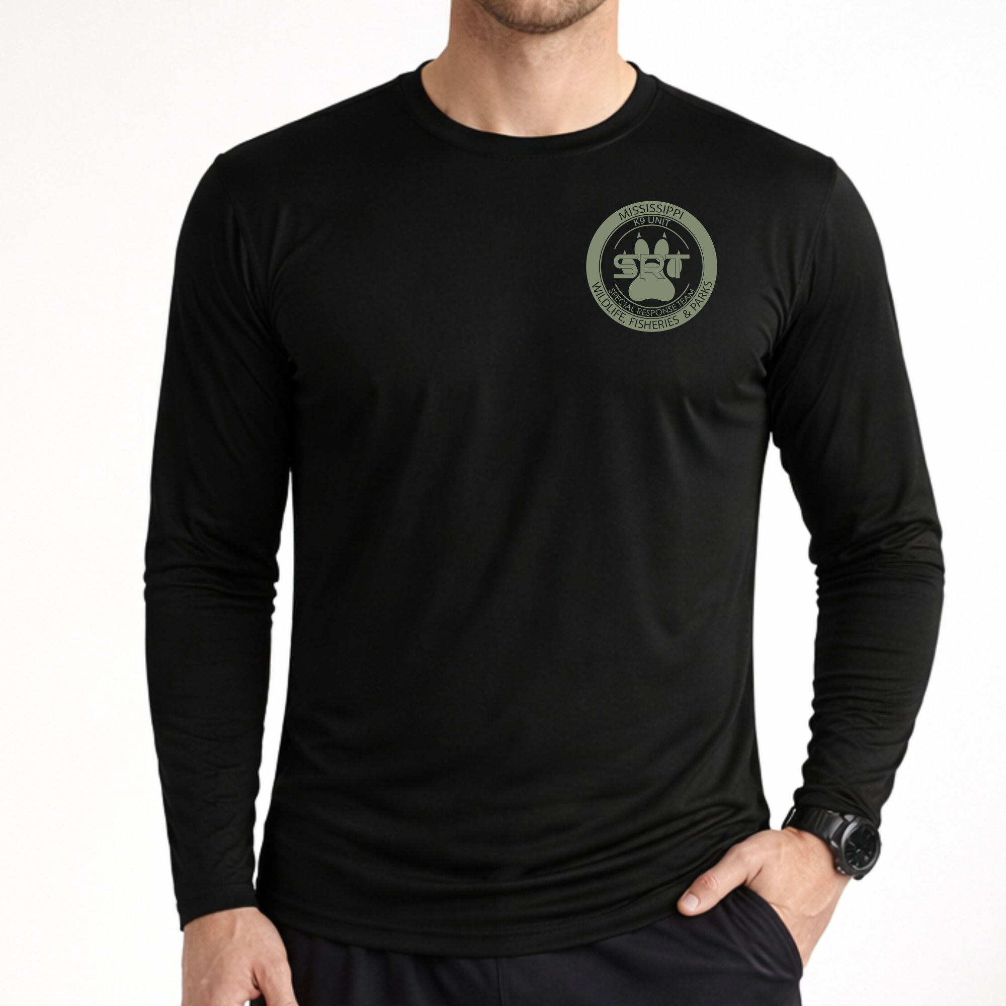 K9 Long Sleeve Performance Shirt (Front Only)