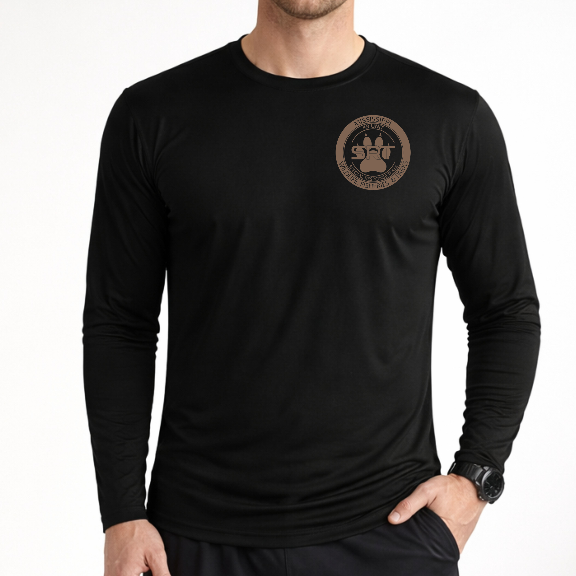 K9 Long Sleeve Performance Shirt (Front Only)