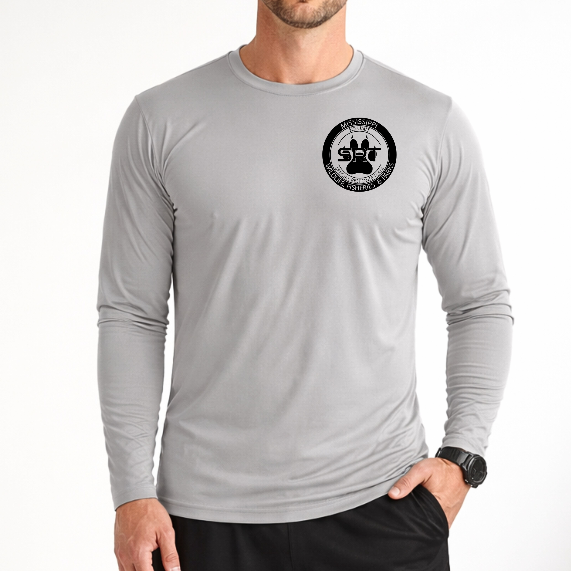 K9 Long Sleeve Performance Shirt (Front Only)