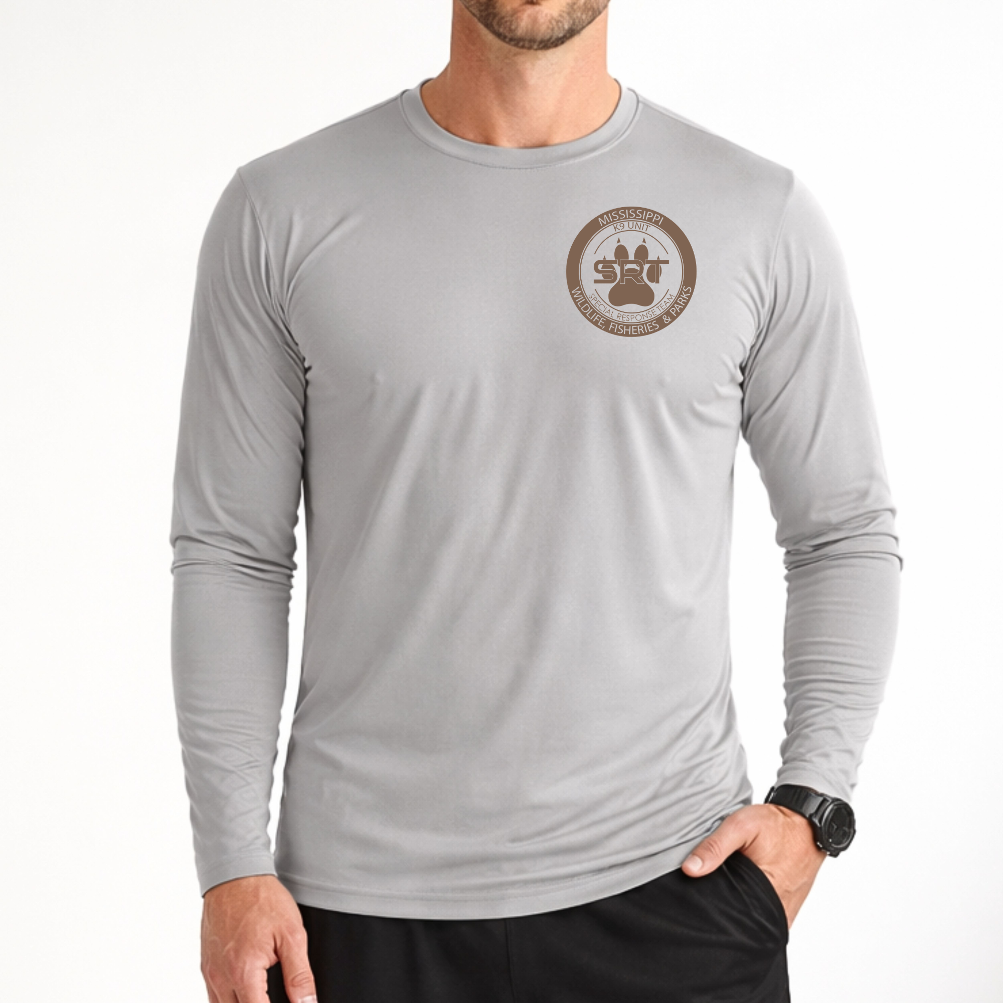 K9 Long Sleeve Performance Shirt (Front Only)
