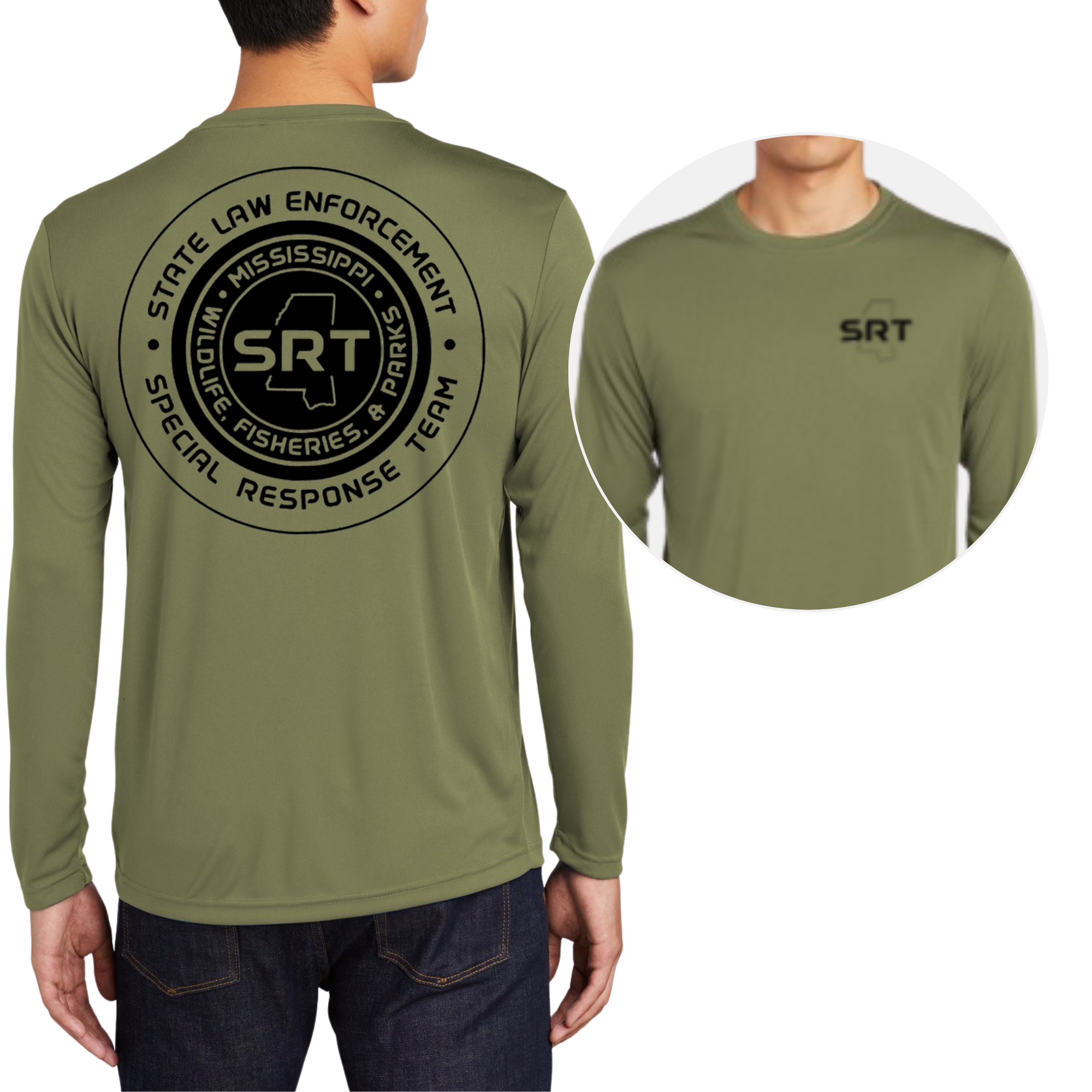 SRT Long Sleeve Performance Shirt (Front & Back)