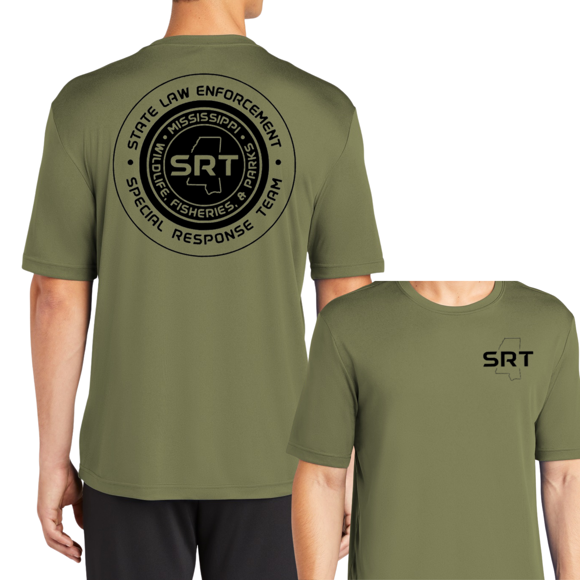 SRT Unisex Sport-tek Short Sleeve Performance Shirt (Front & Back)